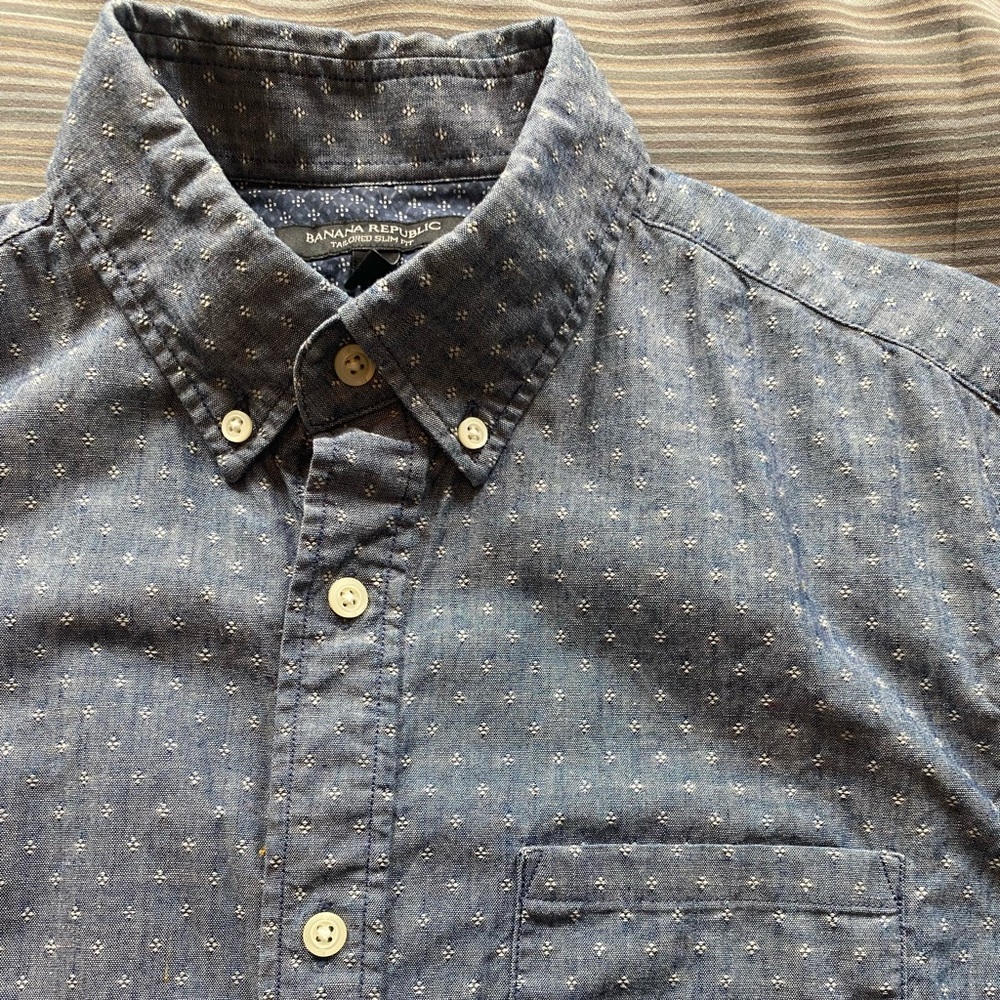 Chambray Banana button up